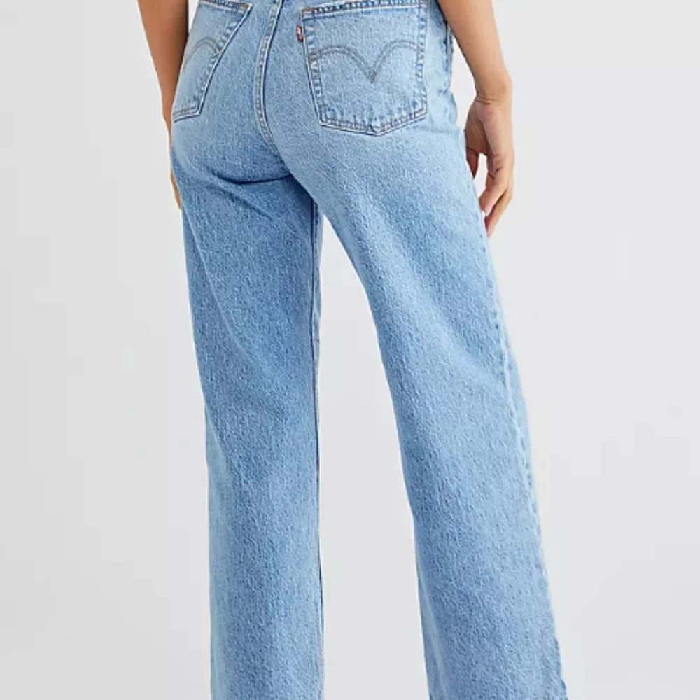 Levi's Ribcage Straight Ankle Jeans, Medium Wash, Size 25 - Picture 1 of 3